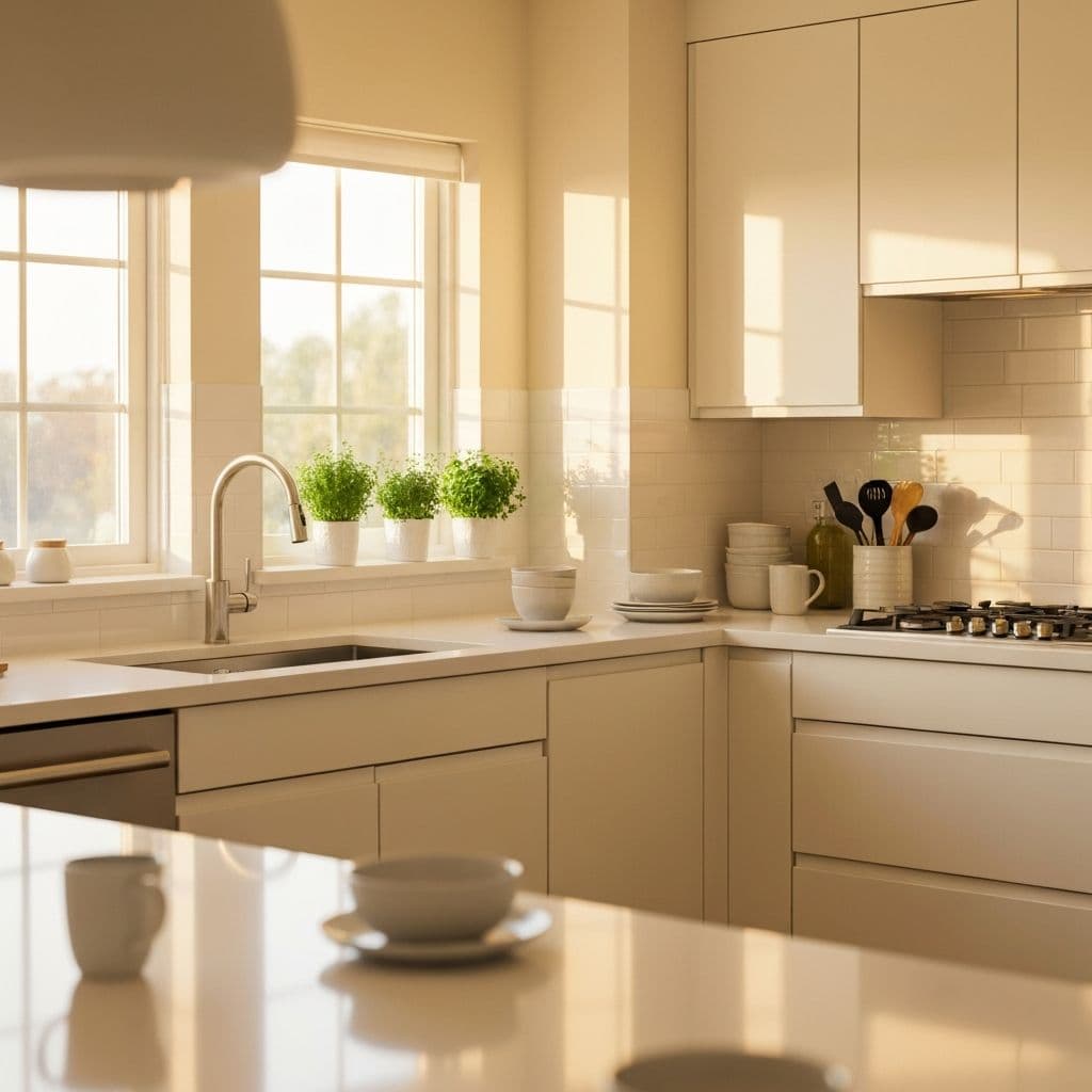 Sparkling clean kitchen